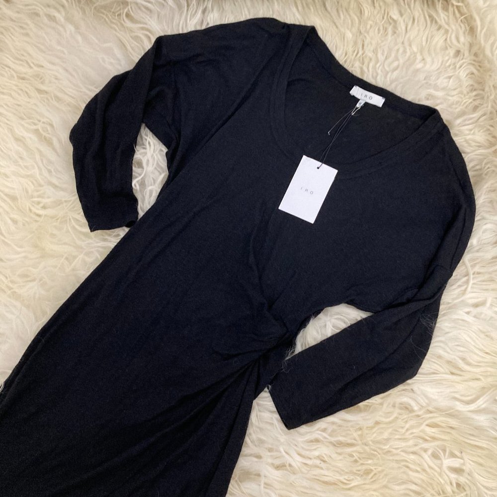 IRO Clarane Gathered Jersey Dress - Picture 4 of 15
